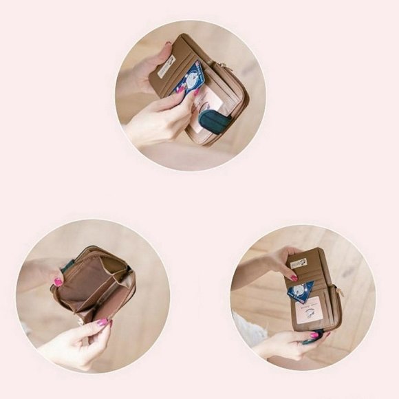 Waterproof Cat Snap Fold Short Wallet Coin Purse - Picture 4 of 11